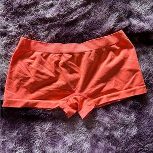 Neon Orange Micro Mini Shorts
